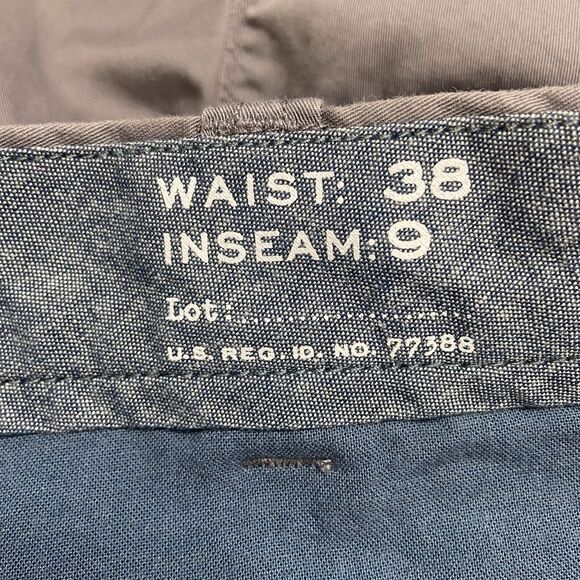 J. Crew Men’s Shorts Size 38 Gray 9" Inseam Casual Performance Stretch Chino - Picture 8 of 11